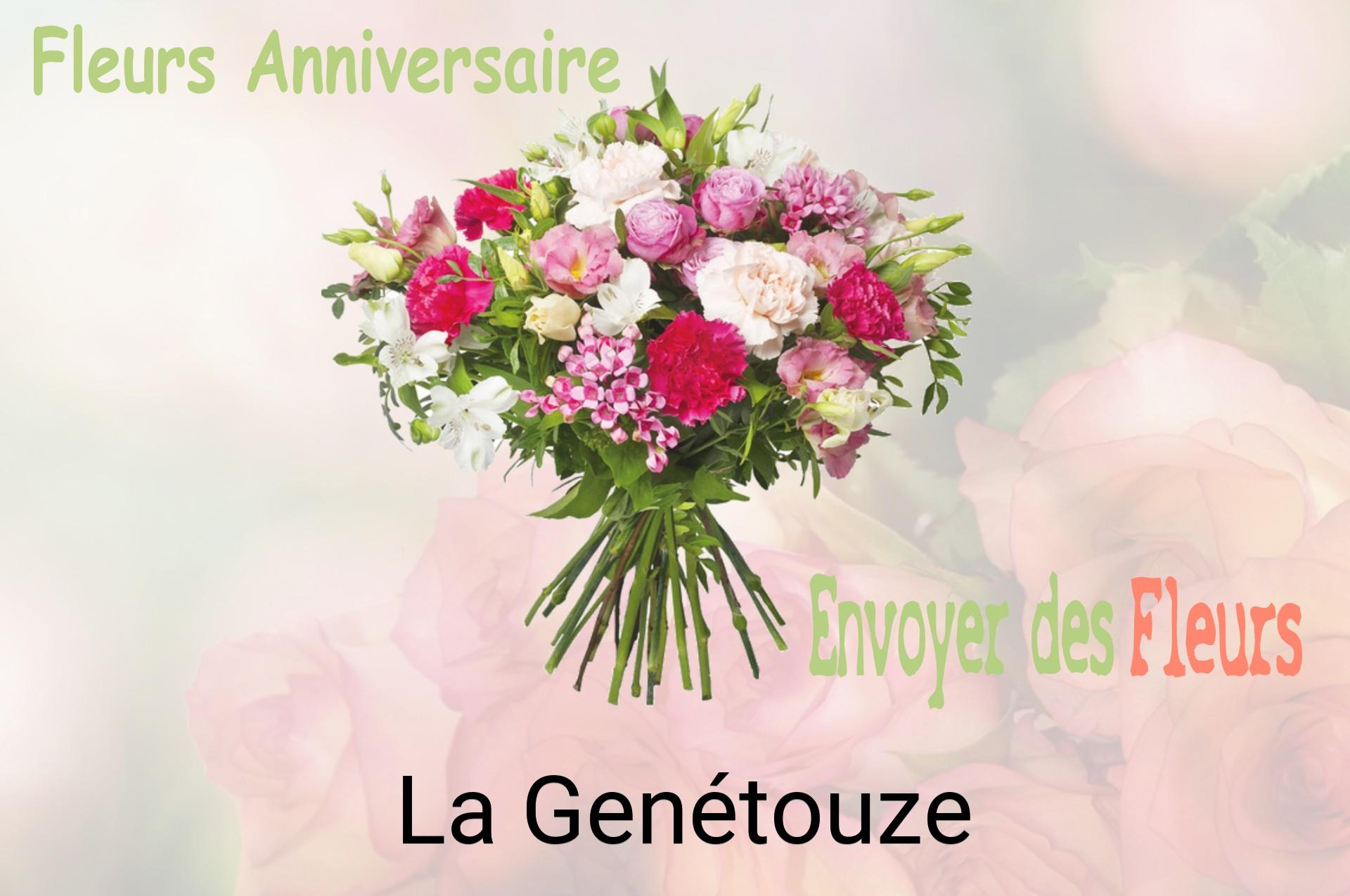 Bouquet de fleurs d’anniversaire livré à La Genétouze